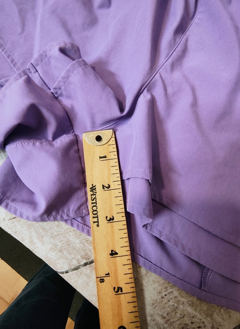Calia Step Up Women's Shorts Lavender Purple Petal High Rise Shorts L - Picture 10 of 12